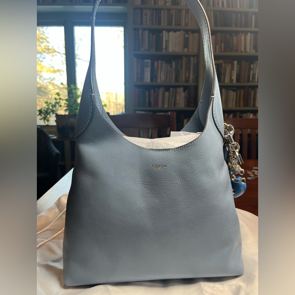 Coach Brooklyn 28 Leather Shoulder Bag in Bluebell